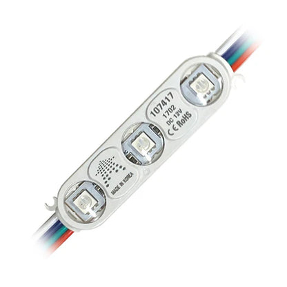 LED Sign Module - 0.72W - RGB Color Changing - 12V DC - 180° Beam Angle - IP68 Waterproof - CE & ROHS Listed - Lumens Depot