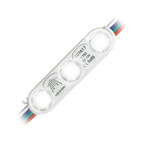 LED Sign Module - 0.72W - RGB Color Changing - 12V DC - 180° Beam Angle - IP68 Waterproof - CE & ROHS Listed - Lumens Depot