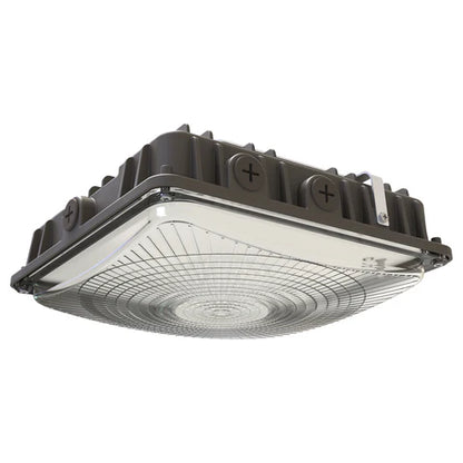 LED Parking Garage Light - 30W/45W/63W Adjustable - 8,505 Lumens - CCT Selectable 4000K/5000K - IP65 Rated - UL & DLC Listed - 120-277V- Bronze Housing - Lumens Depot