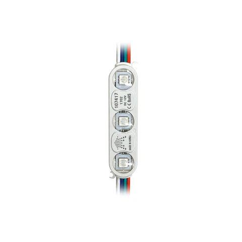 LED Sign Module - 0.72W - RGB Color Changing - 12V DC - 180° Beam Angle - IP68 Waterproof - CE & ROHS Listed - Lumens Depot