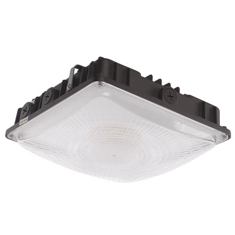 LED Parking Garage Light - 30W/45W/63W Adjustable - 8,505 Lumens - CCT Selectable 4000K/5000K - IP65 Rated - UL & DLC Listed - 120-277V- Bronze Housing - Lumens Depot