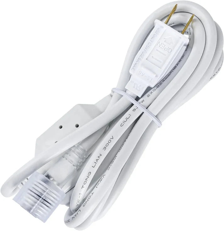 10FT Male-to-Female Extension Power Cord for LED Neon Rope & Strip Lights - Lumens Depot