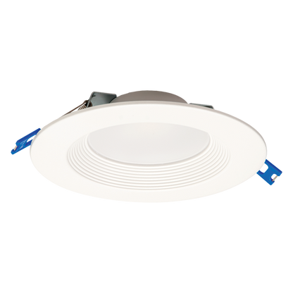 6-Inch Canless Slim Recessed Downlight with Deep Baffle and 5CCT - Lumens Depot