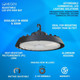 CCT Selectable UFO LED High Bay Light, 150W, 200W, 240W