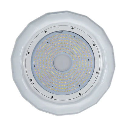 NSF LED UFO High Bay 200W – 30,000 Lumens – 5000K – 120-277V – O-Hook Mount – Glass Lens – White Housing – IP69 Waterproof – UL & DLC Listed