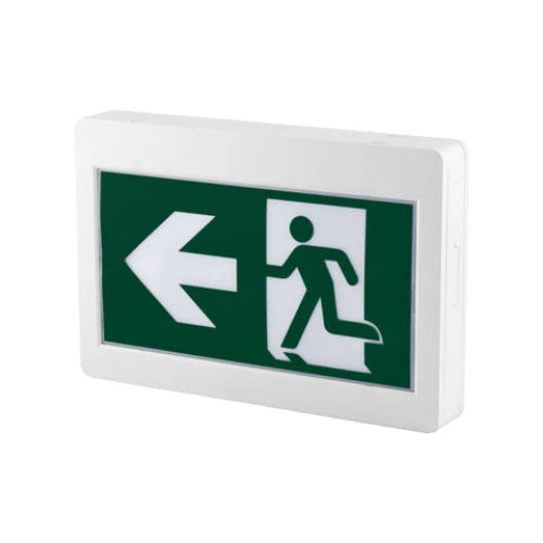 Red Man Safety Sign LED Running Man Safety Exit Sign – 3.5W – 6000-7000K – Green – 120-347