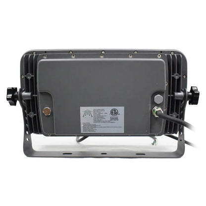 100W LED Flood Light - 3000K Warm White - 30° Beam Angle - Grey Housing - ETL Listed - Lumens Depot