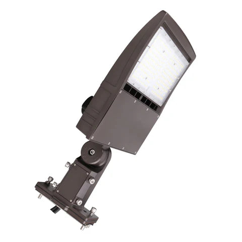 5th Gen 100W LED Area Light – Universal Bracket - High-Efficiency Outdoor LED Floodlight - Lumens Depot