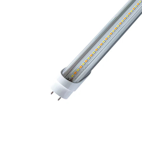 LED T8 Tube - Adj Watt 8W/10W/12W/15W/18W/20W - 2800Lm - Adj CCT 3K/3500K/4K/5K/6K/6500K - 100-277V - 4ft - Clear Lens - Type A+B - Single & Double Ended Power - ETL Listed