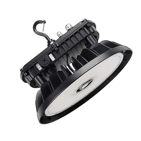 High-Power LED UFO High Bay – 310W – 46,500 Lumens – 5000K Daylight – 277-480V – Black Housing – IP65 Waterproof – UL & DLC Listed