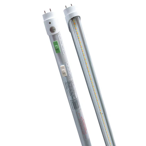 LED T8 Tube - Adj Watt 8W/10W/12W/15W/18W/20W - 2800Lm - Adj CCT 3K/3500K/4K/5K/6K/6500K - 100-277V - 4ft - Clear Lens - Type A+B - Single & Double Ended Power - ETL Listed - Lumens Depot
