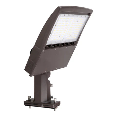 5th Gen 100W LED Area Light – Universal Bracket - High-Efficiency Outdoor LED Floodlight - Lumens Depot