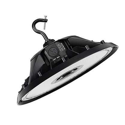 Adjustable Wattage LED UFO High Bay – 100W/120W/150W – 22,500 Lumens – 5000K – 120-277V – Black Housing – IP65 Waterproof – UL & DLC Listed - Lumens Depot
