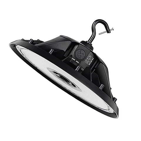 Adjustable Wattage LED UFO High Bay – 100W/120W/150W – 22,500 Lumens – 5000K – 120-277V – Black Housing – IP65 Waterproof – UL & DLC Listed - Lumens Depot