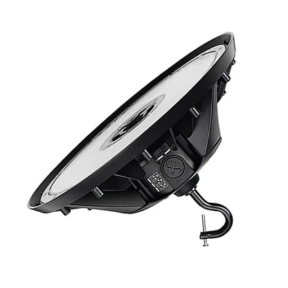 Adjustable Wattage LED UFO High Bay – 100W/120W/150W – 22,500 Lumens – 5000K – 120-277V – Black Housing – IP65 Waterproof – UL & DLC Listed - Lumens Depot