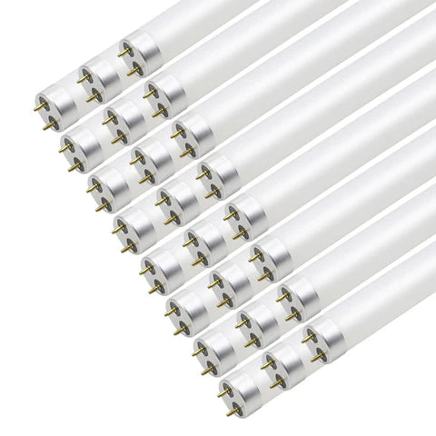 T8 Glass Tube - 18W - 2700 Lumens - 5000K Daylight - 4FT - Frosted Lens - Type B - Single & Double-Ended Power - UL & DLC Listed - Lumens Depot