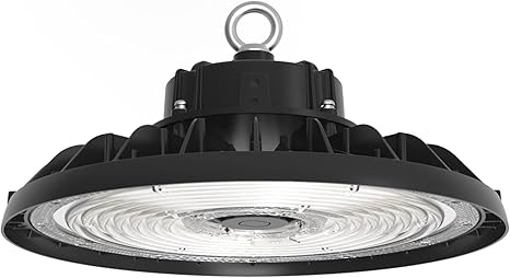 6FT Cord Dimmable Round LED High Bay Light - 240W/200W/150W - Energy-Efficient - High Lumen Output & Audio Jack Sensor Base - Lumens Depot