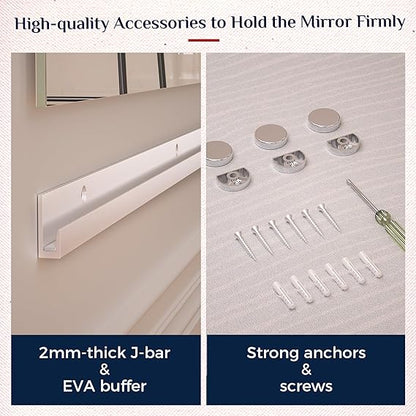 Gym Mirror Set (2 Pieces) – Large Wall-Mounted Mirrors for Home Gym - Fitness Studio - and Commercial Use - Lumens Depot