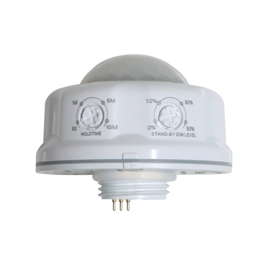 PIR Motion Sensor – Model 09 (2) Without Receptacle for HBF & LHBC LED Fixtures - Occupancy Sensor for Energy Efficiency - Lumens Depot