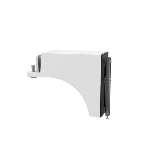 Square & Round Pole Mount Ver2 – White - Dual-Pole Mounting Bracket for XALH LED Area Lights - Lumens Depot