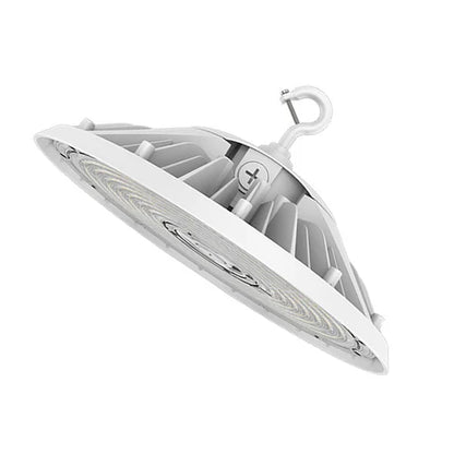 Adjustable LED UFO High Bay – 180W/200W/240W – 36,000 Lumens – CCT Selectable 4000K/5000K – 120-277V – White Housing – IP65 Waterproof – UL & DLC Listed