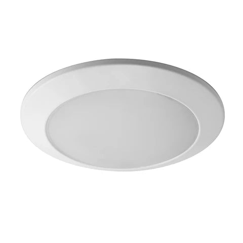 LED Disk Light - 20 Watt - 1600 Lumens - 5000K - 120V - 8in - DOB - Dimmable - White Housing - UL & ES Listed