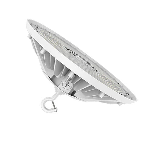 Adjustable LED UFO High Bay – 180W/200W/240W – 36,000 Lumens – CCT Selectable 4000K/5000K – 120-277V – White Housing – IP65 Waterproof – UL & DLC Listed