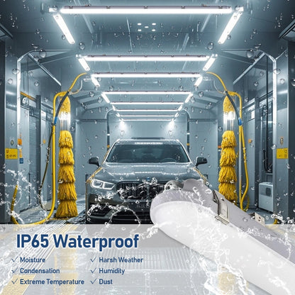 8FT LED Vapor Tight Light - 100W/80W/70W/60W/50W - Waterproof - Energy-Efficient & High Lumen Output - Lumens Depot