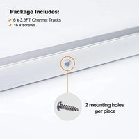 3.3FT RGB Neon Track Channel for 110V 10X20mm RGB Neon-Eco Neon