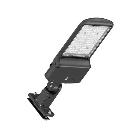 6th Gen Adjustable LED Area Light – 200W/240W/300W – Black Housing & Universal Bracket for Outdoor & Commercial Use - Lumens Depot