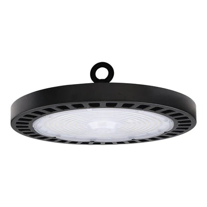 100W LED Round High Bay Light - 14500 Lumens - 5000K - 120-277V - Dimmable - IP65 Waterproof - UL & DLC Listed - Black Housing