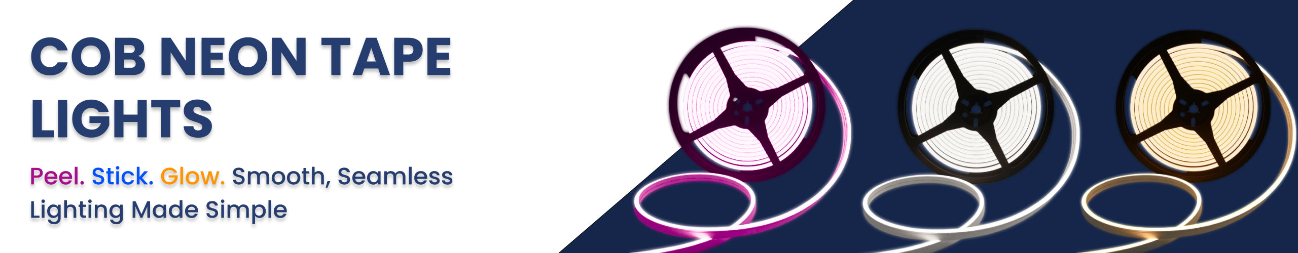 COB Neon Tape Lights- Peel and Stick Banner