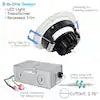 4-Inch Adjustable Gimbal Canless Recessed Downlight with 5CCT Selector