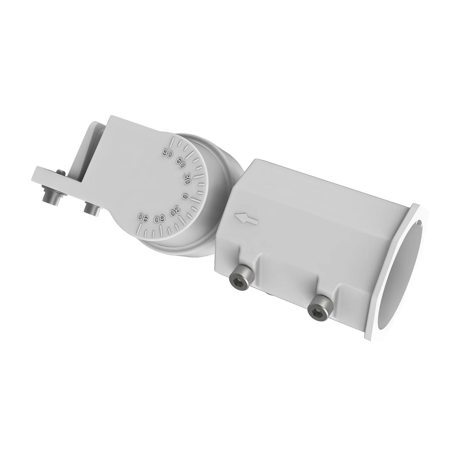 Slipfitter Mount – White - Adjustable Pole Mount for XALH LED Area Lights - Lumens Depot
