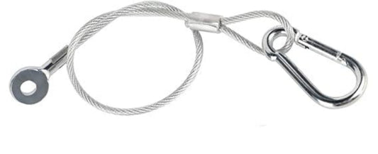 Safety Rope (1FT) – Stainless Steel Tether Cable for High Bay - Fixture Fall Protection - Lumens Depot