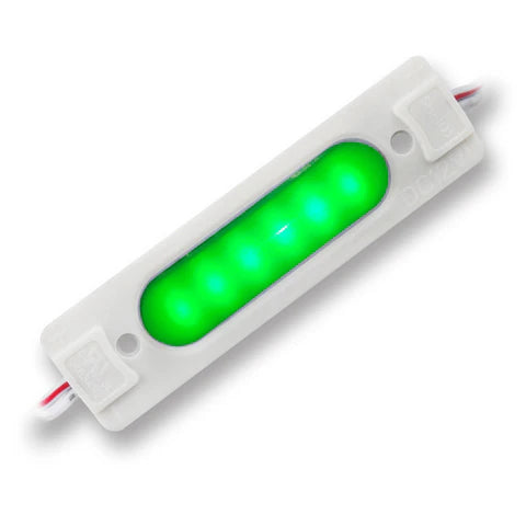 High-Efficiency LED Module - 1.8W - Green - 12V DC - IP65 Waterproof - UL Listed - Lumens Depot