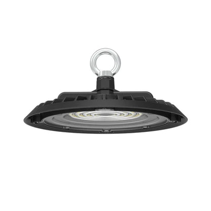 80W LED Round High Bay Light – 9200 Lumens - 5000K - 120V -  DOB - IP65 - UL Listed - Black Housing