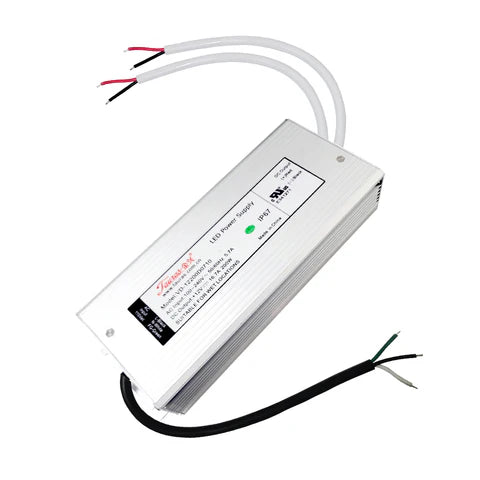 200W 12V DC LED Power Supply - IP67 Waterproof - UL Listed - Constant Voltage Driver for Indoor & Outdoor Use - Lumens Depot
