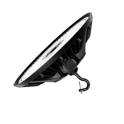 Adjustable LED UFO High Bay – 180W/200W/240W – 36,000 Lumens – CCT Selectable 4000K/5000K – 120-277V – Black Housing – IP65 Rated – UL & DLC Listed