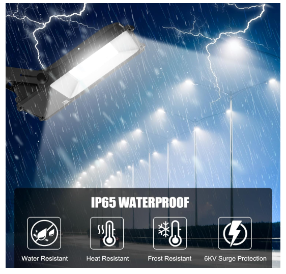 300W LED Flood Light, 36,000LM Super Bright Outdoor Security Light, 5000K Daylight, ETL Listed, Waterproof, 100-277V Commercial Area Lighting for Garage, Yard, Parking Lot - Lumens Depot