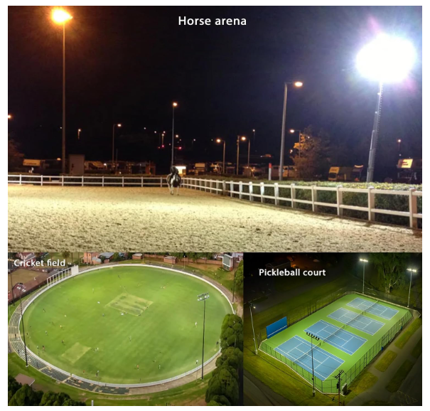 500W LED Sports Stadium Light – 75,000 Lumens, 5000K – IP66 Waterproof Flood Light – 5FT Wire &amp; SF Bracket – Slip Fitter Mount for High Mast, Pickleball, Soccer, Rugby Field – 60° Beam, 100-277V, UL DLC Listed - Lumens Depot