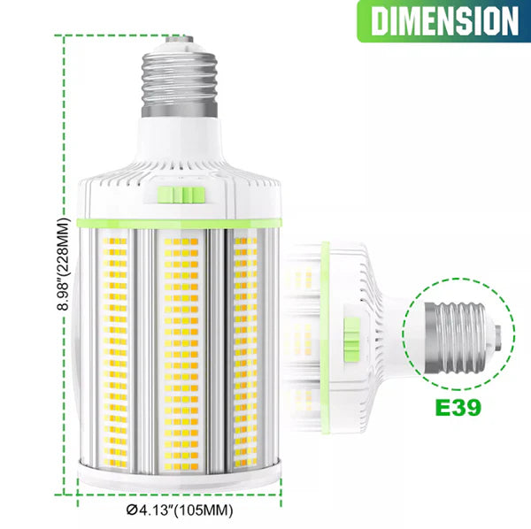 LED Corn Bulb, 120W, 16800 Lumens, 5000K, E39 Base, 100-277 VAC - Lumens Depot