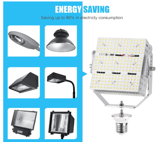 240W LED Area Light Shoebox Retrofit 120V-277V 5000K With E39 Mogul Base - DLC