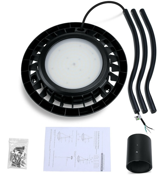 LED Circular Area Light with Photocell Model BAT, 60W/48W/36W CCT Tunable 3000K/4000K/5000K, 100-277VAC, Adjustable 8400LM Outdoor Pole Light, IP65 Waterproof Commercial LED Post Top Fixture, ETL DLC Listed - Lumens Depot