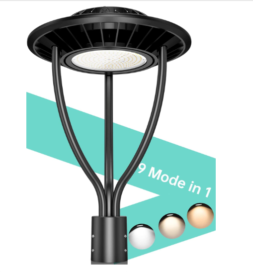 LED Post Top Light - Photocell Compatible, Selectable 80W/100W/120W ...